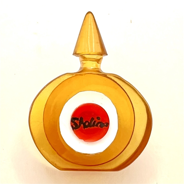 Bakelite realistic perfume bottle button.