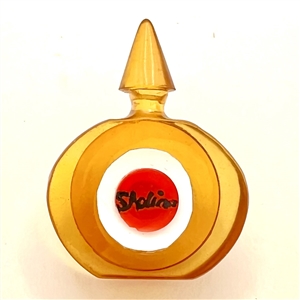 Bakelite realistic perfume bottle button.