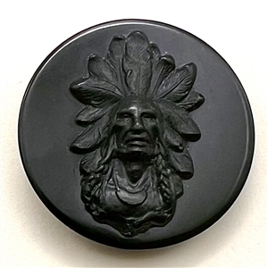 Native American chief button.