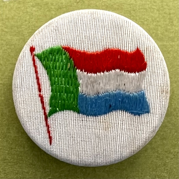 French fabric button of the South African flag.