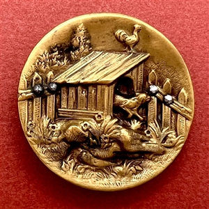 “In the Dog House” brass button.