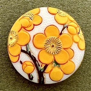 Arita yellow flowers button.