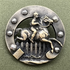 “Steeple chase” brass button.