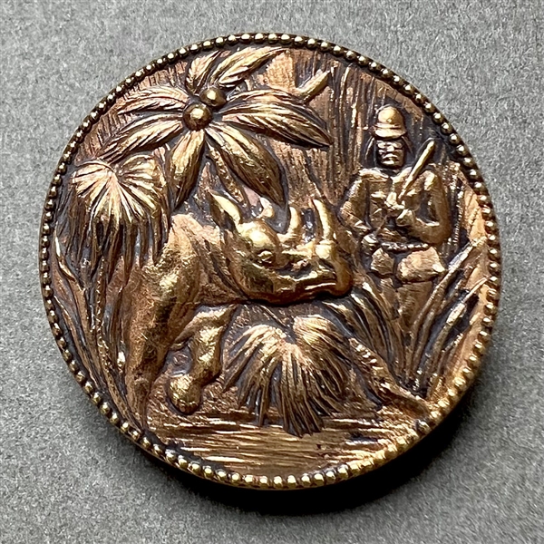 “Theodore Roosevelt hunting big game” button.