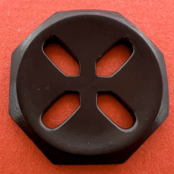 RARE True JET hexagon sew-thru button.