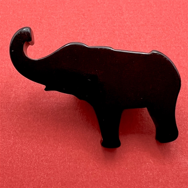 Vintage Bakelite button of an elephant.