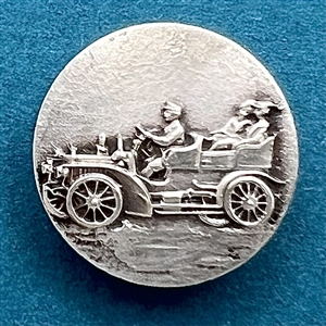 Highly Collectible 3rd Avenue Silver button of “Automobile.”