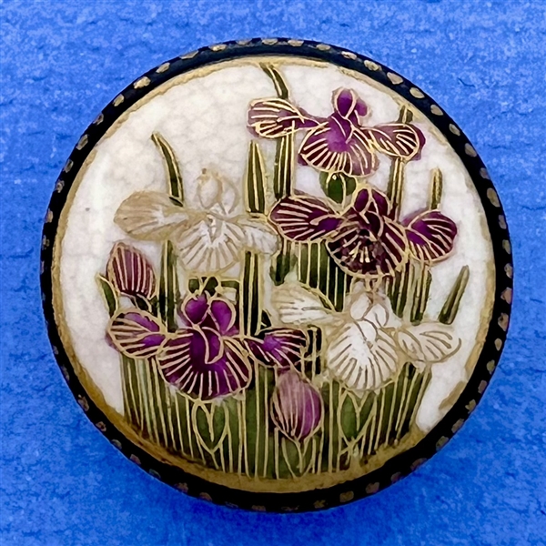 An 18th c. painting of foliage button.