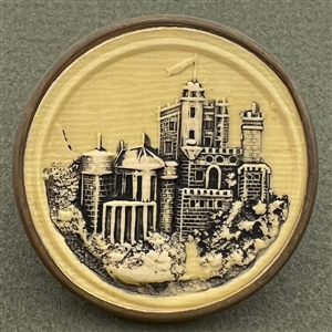 Celluloid button of Balmoral Castle.