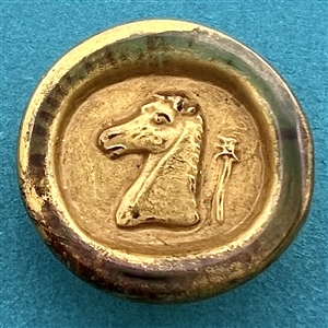 Bimini button of a horses head.