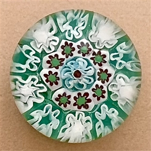 Glass paperweight studio button by John Gooderham.