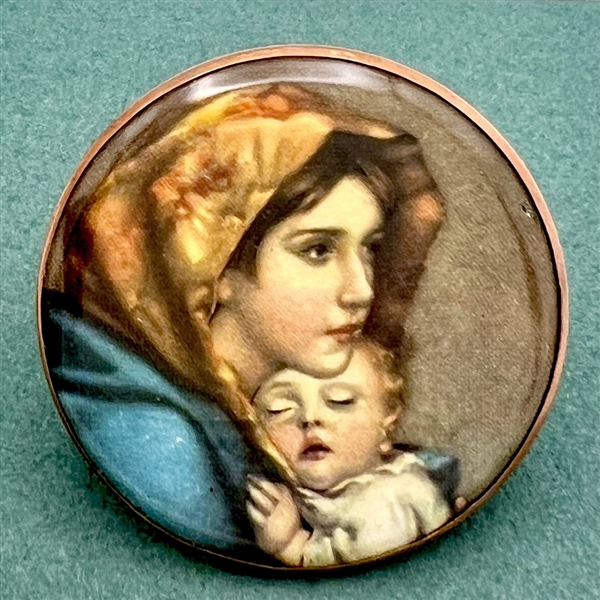 "The Madonnina" studio button by Henry James Wessel. 