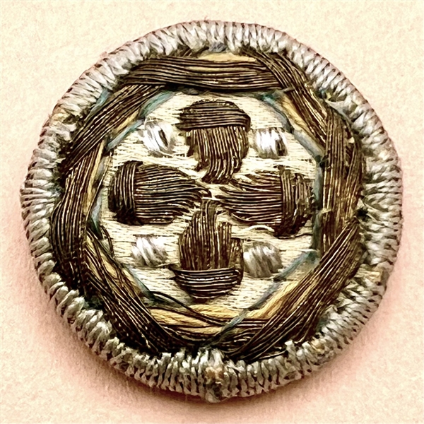 Late 19th - early 20th c. Fabric button