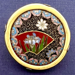 Cloisonné  in metal button of varied subjects.