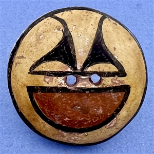 Zia Pueblo ceramic pottery button.