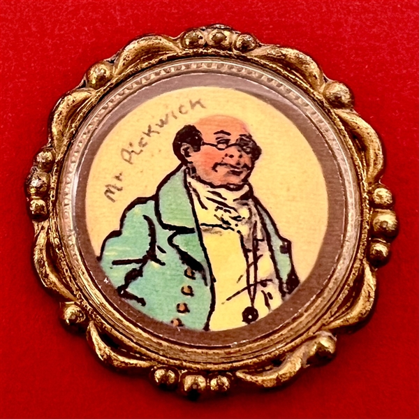 “Samual Pickwick” button from the Pickwick Papers.