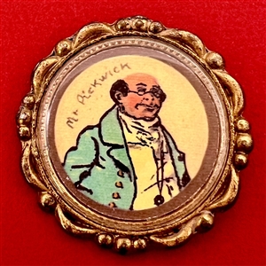 “Samual Pickwick” button from the Pickwick Papers.