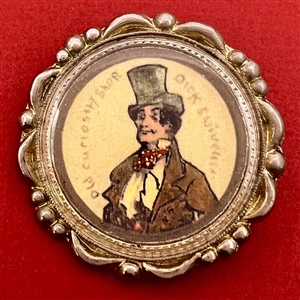 “Alfred Jingle” button from the Pickwick Papers.