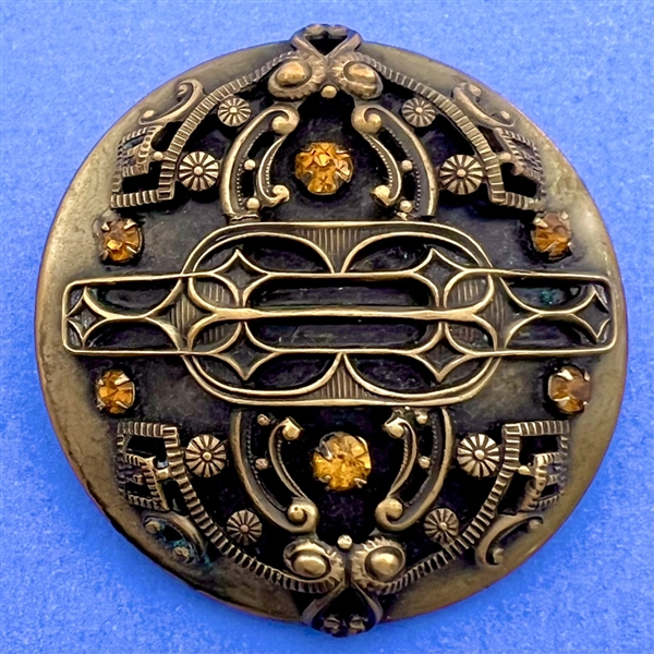 Unusual Victorian jewel button.