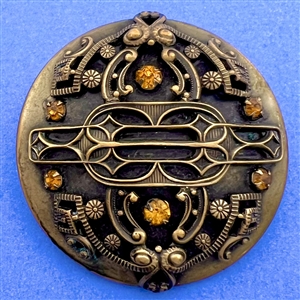 Unusual Victorian jewel button.