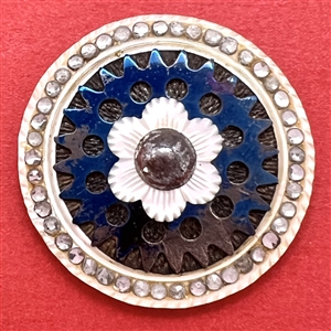 An 18th c. Pearl with blued steel button.