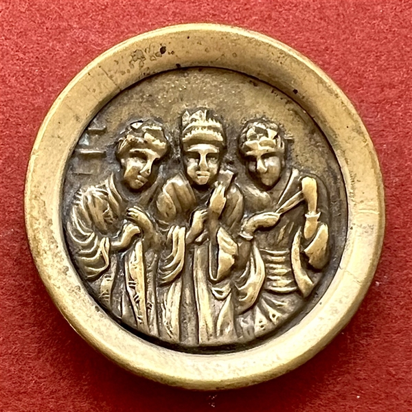 “Three little maids” from The Mikado brass button.