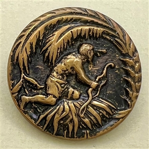 “Robinson Crusoe” brass button.