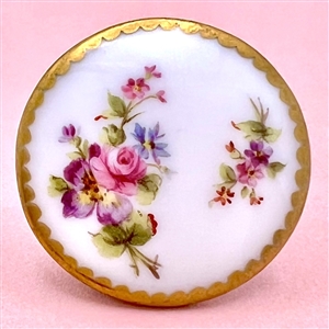 A beautiful large 19th c. Sévres porcelain button.