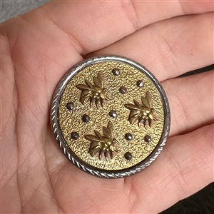 Steel cup button of “three bees.