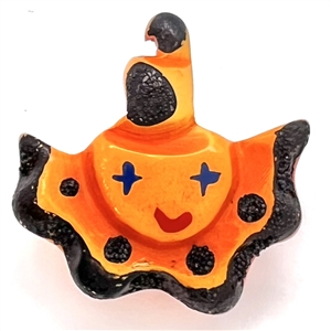 Rare Martha Sleeper Vintage Bakelite clown button.