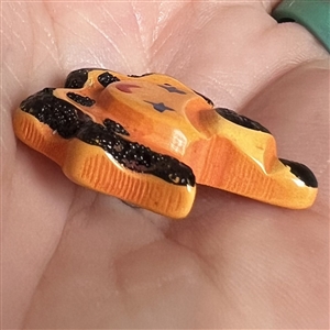 Rare Martha Sleeper Vintage Bakelite clown button.