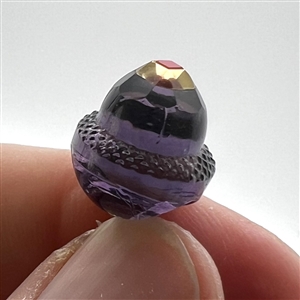VERY RARE purple glass Acorn Tingue.