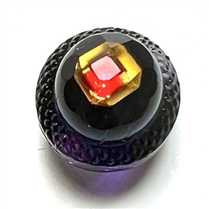 VERY RARE purple glass Acorn Tingue.