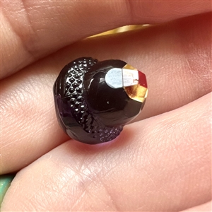 VERY RARE purple glass Acorn Tingue.
