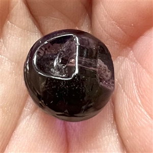 VERY RARE purple glass Acorn Tingue.