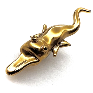 Fritz Lampl torch worked glass button of a platypus?