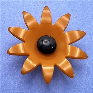 Vintage Bakelite realistic flower button.