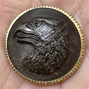 French sporting horn button of an eagle.