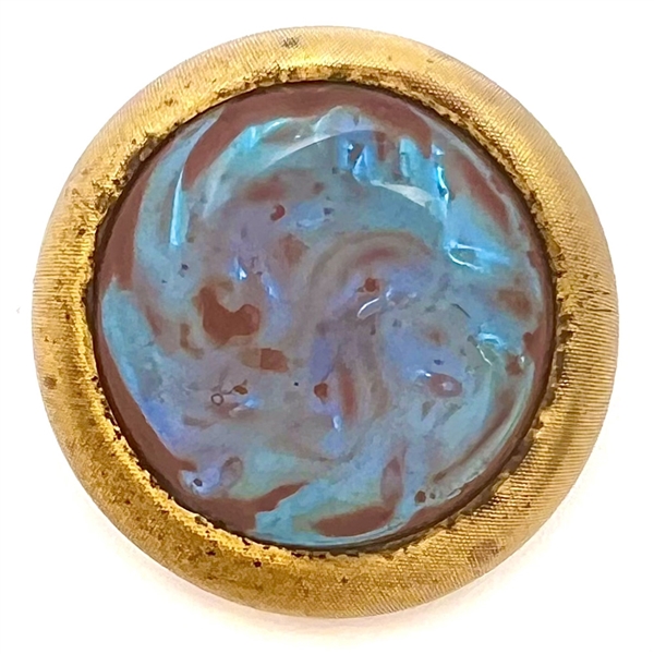 UNUSUAL Saphirette glass button.