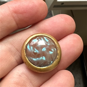 UNUSUAL Saphirette glass button.