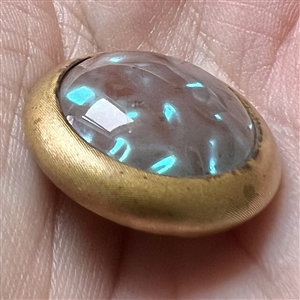 UNUSUAL Saphirette glass button.