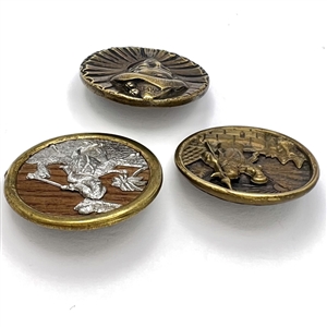 Three buttons of men.