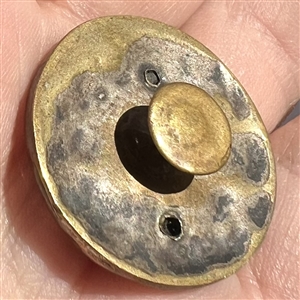 Unusual brass stud of monkey's dancing.