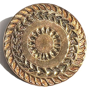 An 18th c. heavily chased copper Colonial button.
