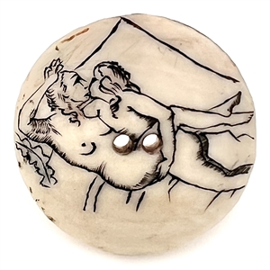 Naughty button of two women interacting.