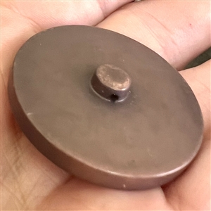 Vintage casein button of Mary Queen of Scots (?).