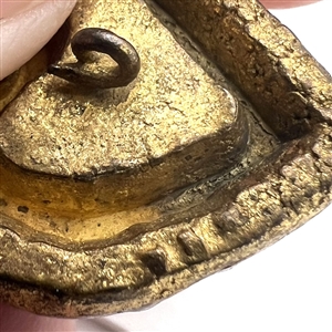 Three metalized buttons including an ANN heart.