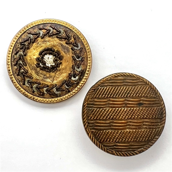 Two 18th c. French buttons.