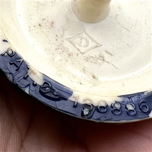 EXTREMELY RARE Vintage plastic “Diamond D button of a clown with balloons