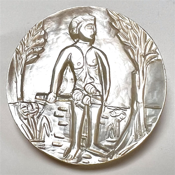 Bethlehem pearl button of Adam.